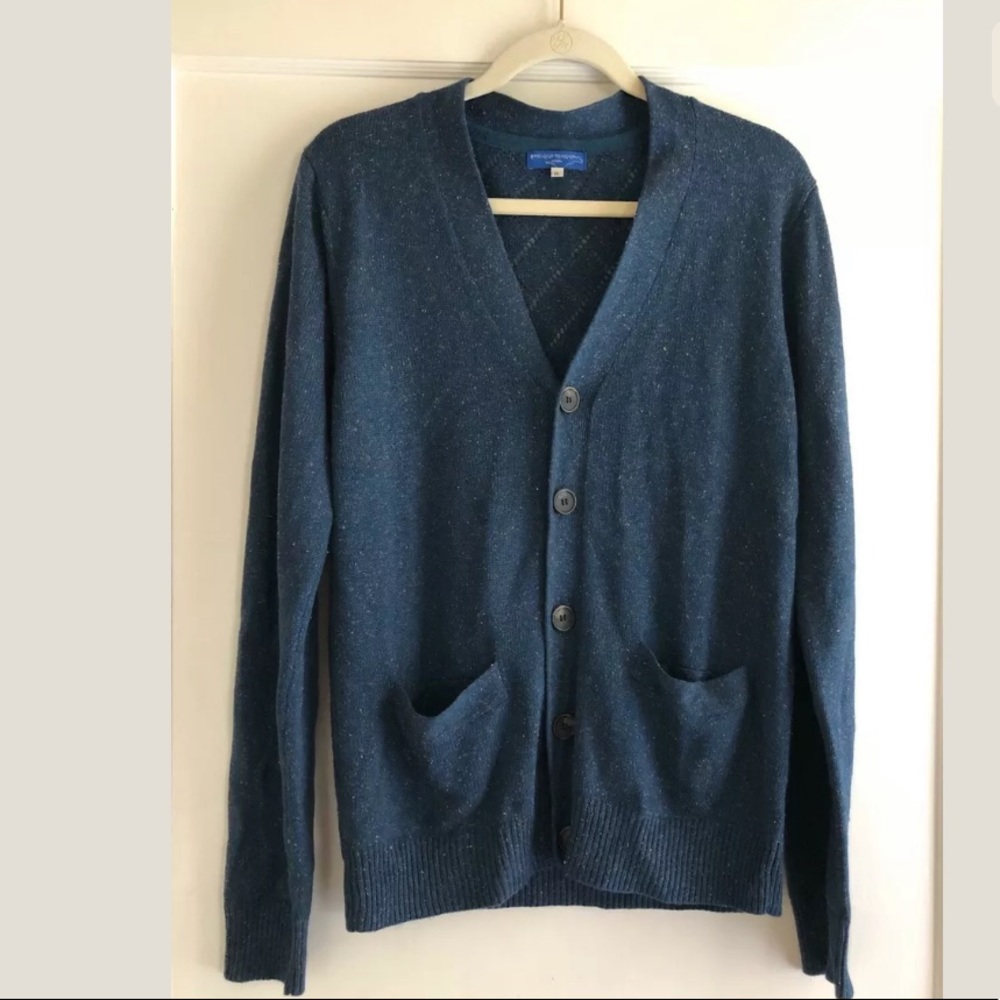 Mens Opening CeremonyTeal Cardigan Sweater Size XL